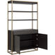 Baldessara Grey / Rustic Bronze Bookcase
